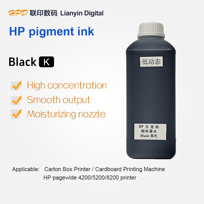 Black (K) Ink - Water-based Ink For HP Thermal Foam Printhead - Good Choice Of Corrugated Boxes Printing